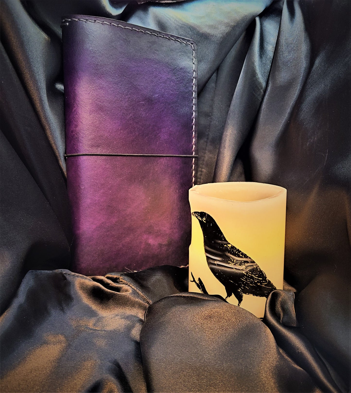 Travelers Notebook, TN, Standard TN, Gothic Travelers Notebook, Gothic TN, Purple, Amethyst, Magic notebook, speellbook