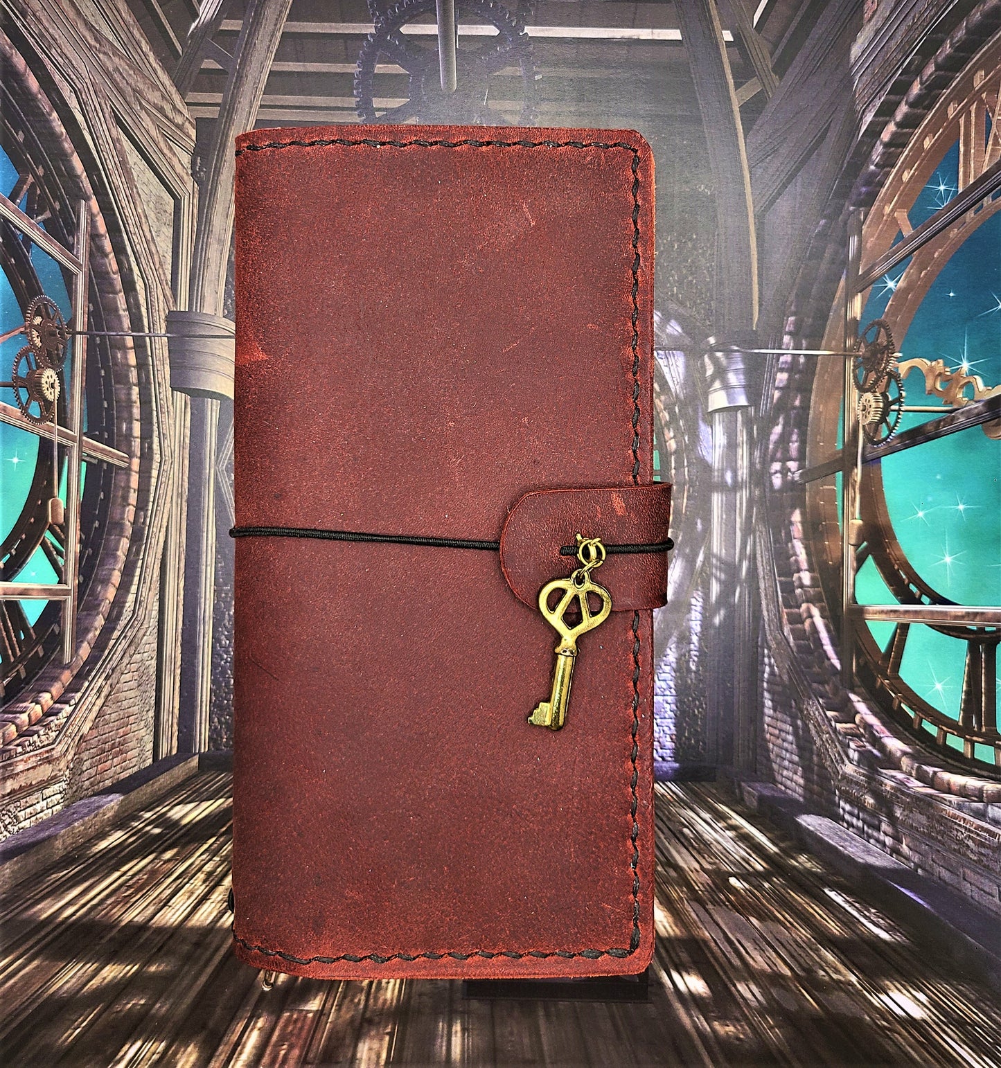 Steampunk Leather Hobonichi Weeks and Mega Cover