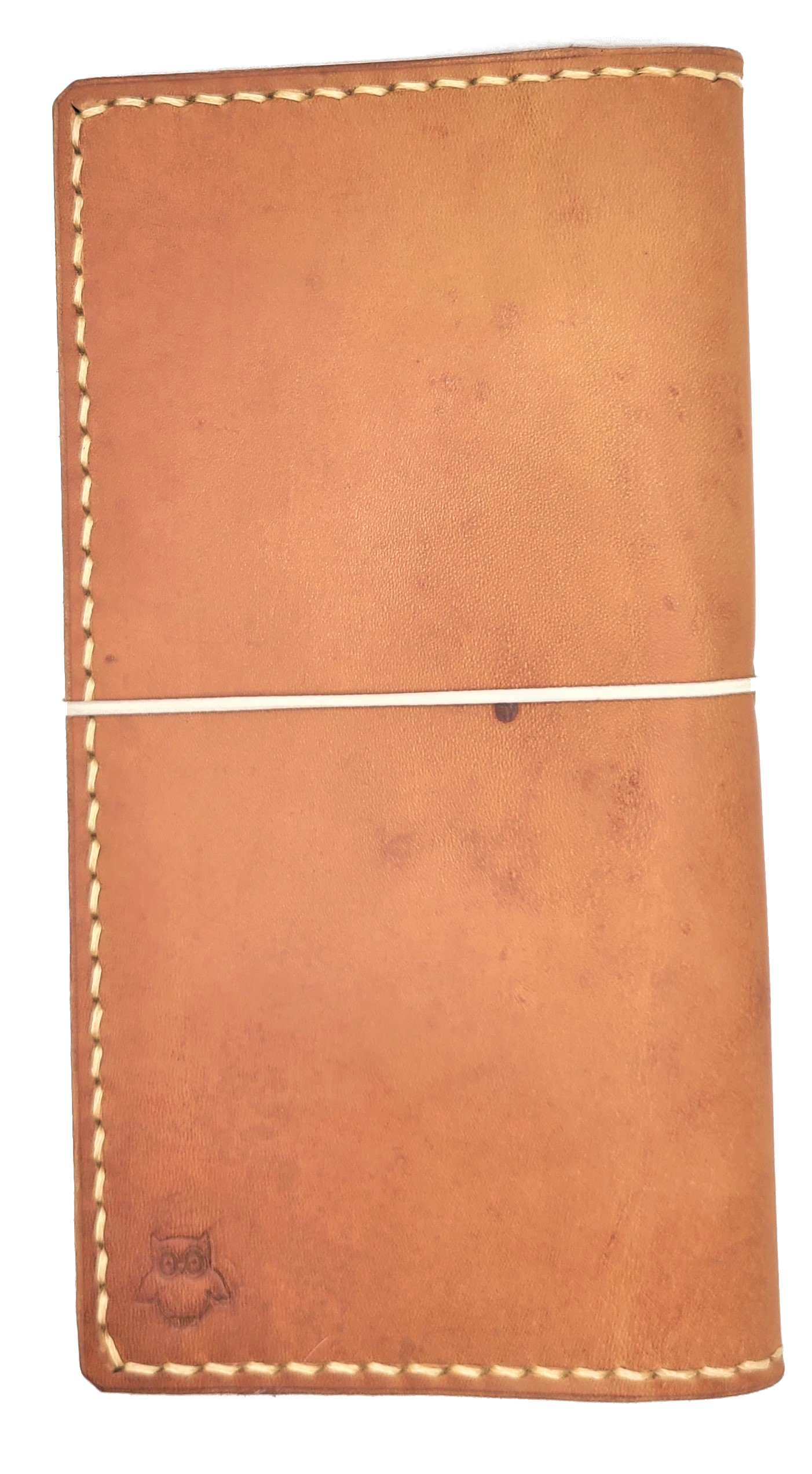 Hobonichi weeks and weeks mega cover, natural veg tanned leather, hand crafted, tan, folio style