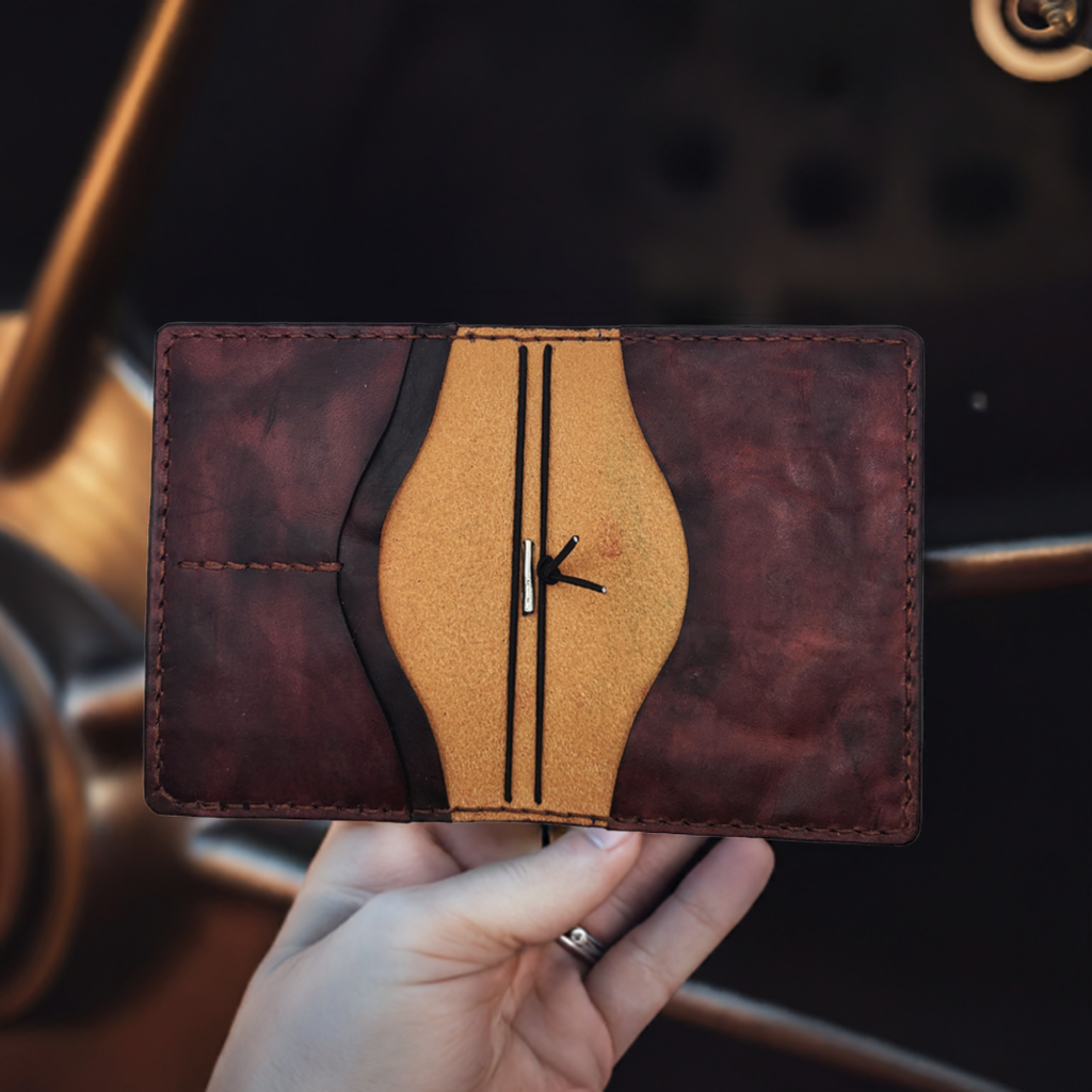 Steampunk Leather Passport Travelers Notebook, passport cover, passport wallet