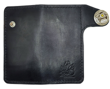 Load image into Gallery viewer, Leather Moto Wallet - With Guitar Pick Pocket - Harmony
