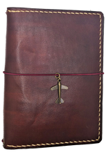 Load image into Gallery viewer, Steampunk Leather B6 Travelers Notebook
