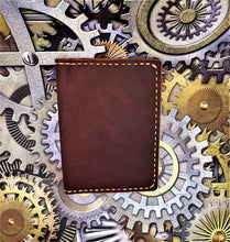 Load image into Gallery viewer, Steampunk Leather Passport Wallet

